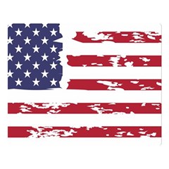 America Unite Stated Red Background Us Flags Premium Plush Fleece Blanket (large)