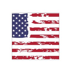 America Unite Stated Red Background Us Flags Satin Bandana Scarf 22  X 22 