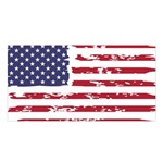 America Unite Stated Red Background Us Flags Satin Shawl 45  x 80  Front