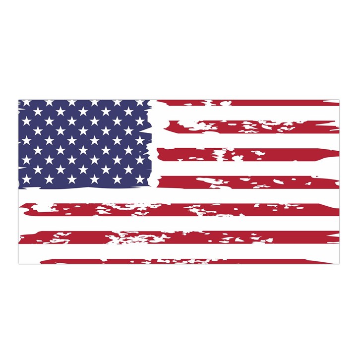 America Unite Stated Red Background Us Flags Satin Shawl 45  x 80 