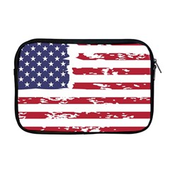 America Unite Stated Red Background Us Flags Apple Macbook Pro 17  Zipper Case