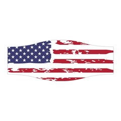 America Unite Stated Red Background Us Flags Stretchable Headband