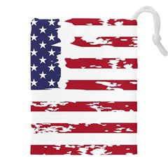 America Unite Stated Red Background Us Flags Drawstring Pouch (4xl)