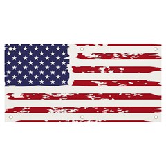 America Unite Stated Red Background Us Flags Banner And Sign 6  X 3  by Jancukart