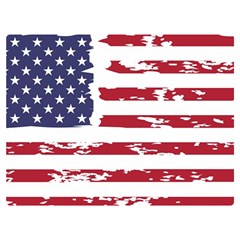 America Unite Stated Red Background Us Flags Premium Plush Fleece Blanket (extra Small)