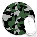 Camouflage Camo Army Soldier Pattern Military Round Mousepad Front