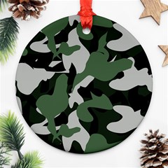 Camouflage Camo Army Soldier Pattern Military Ornament (round)