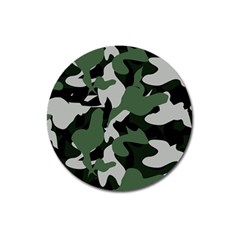 Camouflage Camo Army Soldier Pattern Military Magnet 3  (round)