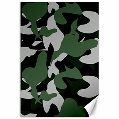 Camouflage Camo Army Soldier Pattern Military Canvas 12  X 18  by Jancukart