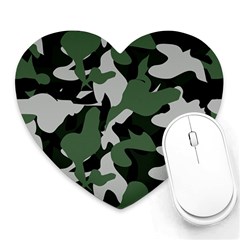 Camouflage Camo Army Soldier Pattern Military Heart Mousepad