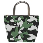 Camouflage Camo Army Soldier Pattern Military Bucket Bag Front