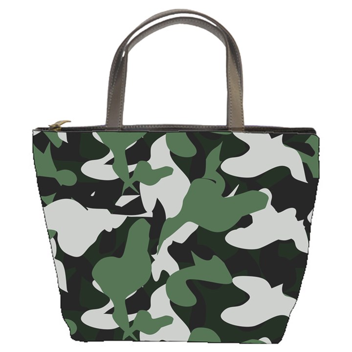 Camouflage Camo Army Soldier Pattern Military Bucket Bag