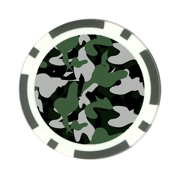 Camouflage Camo Army Soldier Pattern Military Poker Chip Card Guard (10 pack)