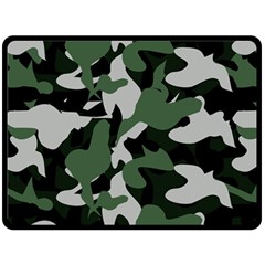 Camouflage Camo Army Soldier Pattern Military One Side Fleece Blanket (large)