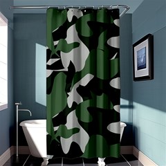 Camouflage Camo Army Soldier Pattern Military Shower Curtain 36  X 72  (stall) 