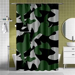 Camouflage Camo Army Soldier Pattern Military Shower Curtain 48  X 72  (small)  by Jancukart