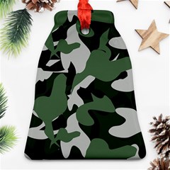 Camouflage Camo Army Soldier Pattern Military Bell Ornament (two Sides) by Jancukart