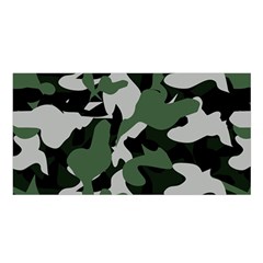 Camouflage Camo Army Soldier Pattern Military Satin Shawl 45  X 80 