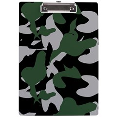 Camouflage Camo Army Soldier Pattern Military A4 Acrylic Clipboard by Jancukart