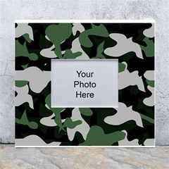 Camouflage Camo Army Soldier Pattern Military White Wall Photo Frame 5  X 7  by Jancukart