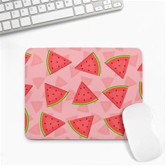 Background Watermelon Pattern Fruit Food Sweet Small Mousepad by Jancukart