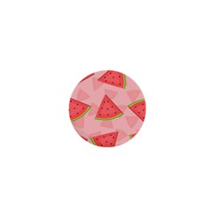 Background Watermelon Pattern Fruit Food Sweet 1  Mini Magnets by Jancukart