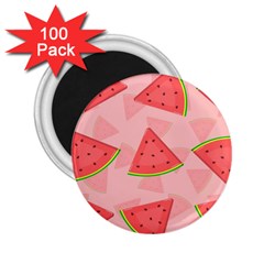 Background Watermelon Pattern Fruit Food Sweet 2 25  Magnets (100 Pack)  by Jancukart