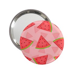 Background Watermelon Pattern Fruit Food Sweet 2 25  Handbag Mirrors