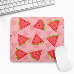 Background Watermelon Pattern Fruit Food Sweet Large Mousepad by Jancukart