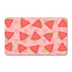 Background Watermelon Pattern Fruit Food Sweet Magnet (rectangular) by Jancukart