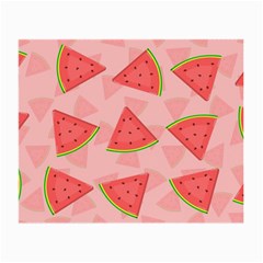 Background Watermelon Pattern Fruit Food Sweet Small Glasses Cloth