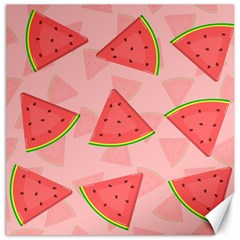 Background Watermelon Pattern Fruit Food Sweet Canvas 16  X 16 