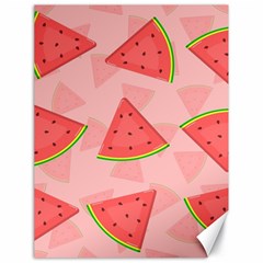 Background Watermelon Pattern Fruit Food Sweet Canvas 18  X 24  by Jancukart