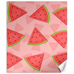 Background Watermelon Pattern Fruit Food Sweet Canvas 20  X 24 