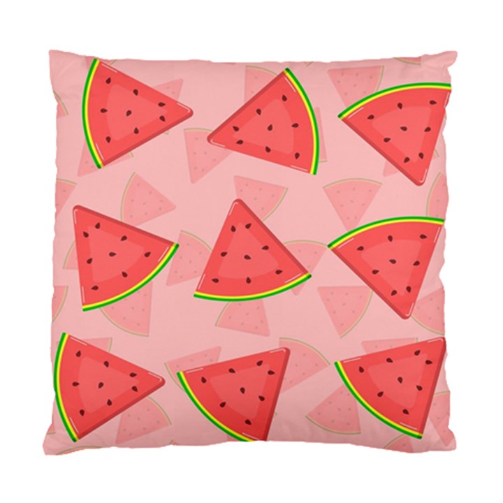 Background Watermelon Pattern Fruit Food Sweet Standard Cushion Case (Two Sides)