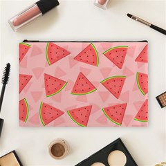 Background Watermelon Pattern Fruit Food Sweet Cosmetic Bag (large)