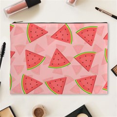 Background Watermelon Pattern Fruit Food Sweet Cosmetic Bag (xl)