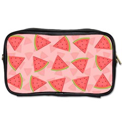 Background Watermelon Pattern Fruit Food Sweet Toiletries Bag (two Sides)