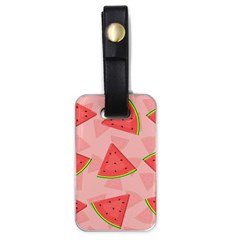 Background Watermelon Pattern Fruit Food Sweet Luggage Tag (one Side)