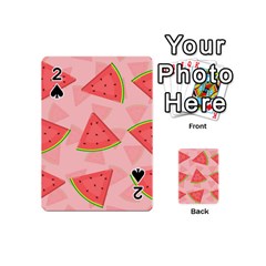 Background Watermelon Pattern Fruit Food Sweet Playing Cards 54 Designs (mini)