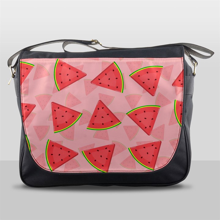 Background Watermelon Pattern Fruit Food Sweet Messenger Bag