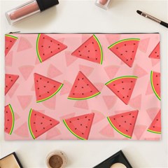 Background Watermelon Pattern Fruit Food Sweet Cosmetic Bag (xxl)