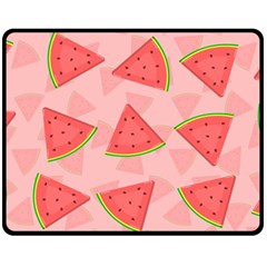 Background Watermelon Pattern Fruit Food Sweet Fleece Blanket (medium)