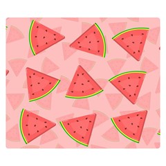 Background Watermelon Pattern Fruit Food Sweet Premium Plush Fleece Blanket (small)