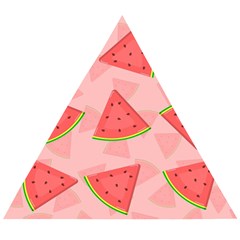 Background Watermelon Pattern Fruit Food Sweet Wooden Puzzle Triangle by Jancukart