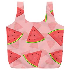 Background Watermelon Pattern Fruit Food Sweet Full Print Recycle Bag (xxxl) by Jancukart