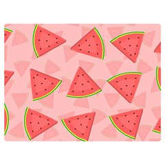 Background Watermelon Pattern Fruit Food Sweet One Side Premium Plush Fleece Blanket (extra Small) by Jancukart