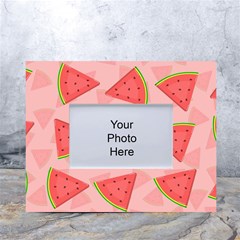 Background Watermelon Pattern Fruit Food Sweet White Tabletop Photo Frame 4 x6 