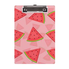 Background Watermelon Pattern Fruit Food Sweet A5 Acrylic Clipboard