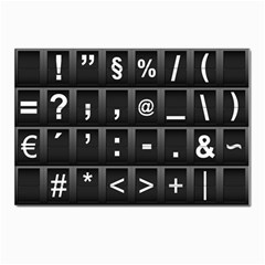 Timeline Character Symbols Alphabet Literacy Read Postcard 4 x 6  (pkg Of 10) by Jancukart